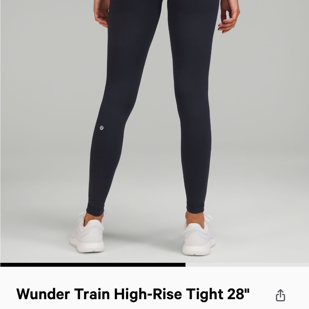 lululemon leggings || wunder train high rise tight 28”